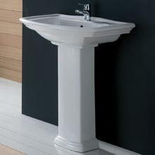 56cm Washington Pedestal Ceramic Basin